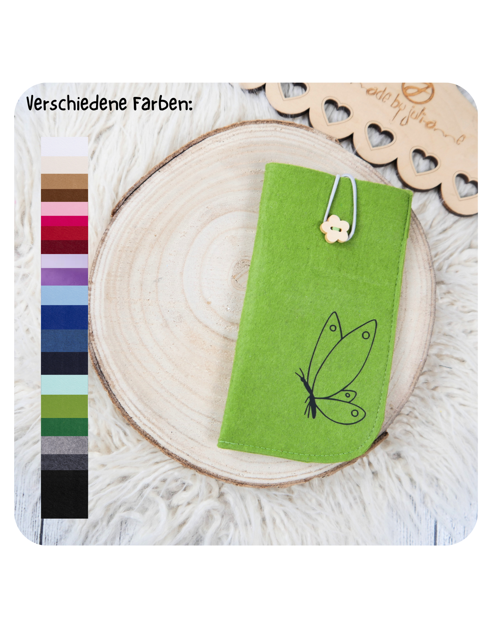 Brillen Etui - Schmetterling 2