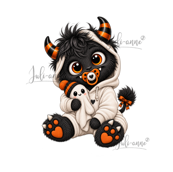Bügelbild - Baby Monster