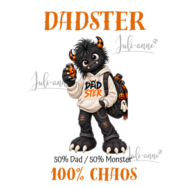 Bügelbild - DADSTER mit Text