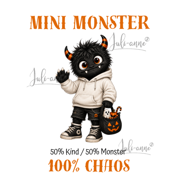 Bügelbild - Mini Monster Junge