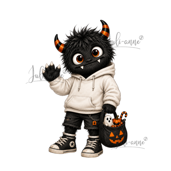 Bügelbild - Mini Monster Junge