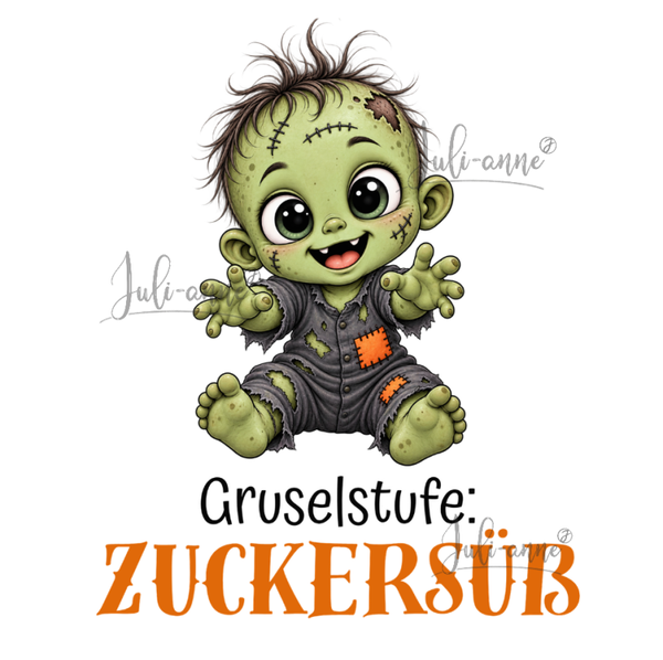 Bügelbild - Gruselstufe Zuckersüß