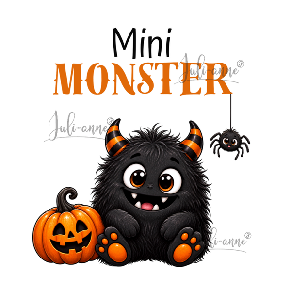 Bügelbild - Mini Monster
