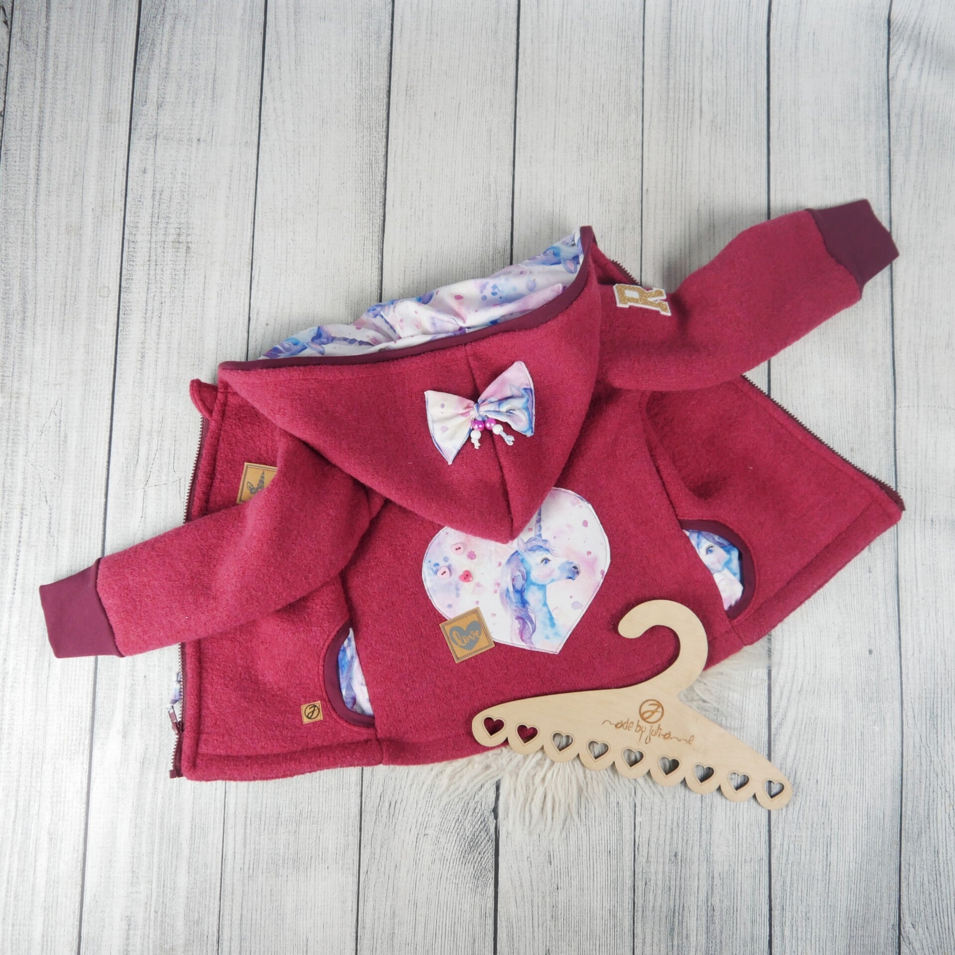 Walk Jacke BIO Softwalk Malina mit Herz