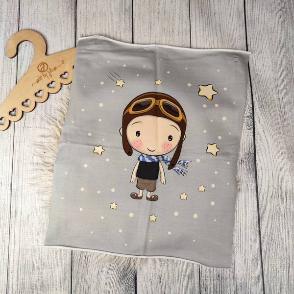 ABVERKAUF - STOFF 196 40x50cm Boho Astrokid