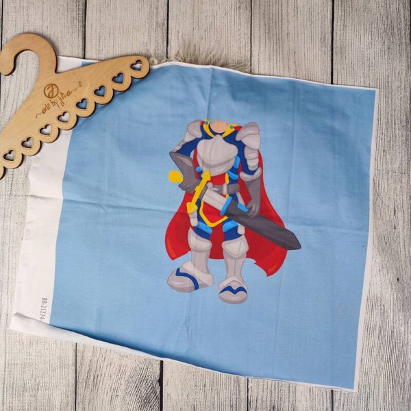 ABVERKAUF - STOFF 207 50x50cm Ritter