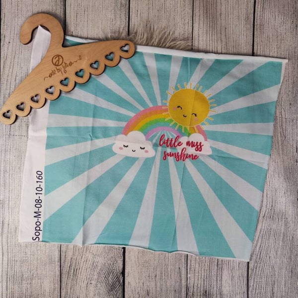 ABVERKAUF - STOFF 208 50x50cm Regenbogen