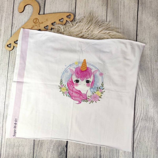 ABVERKAUF - STOFF 209 50x50cm Einhorn