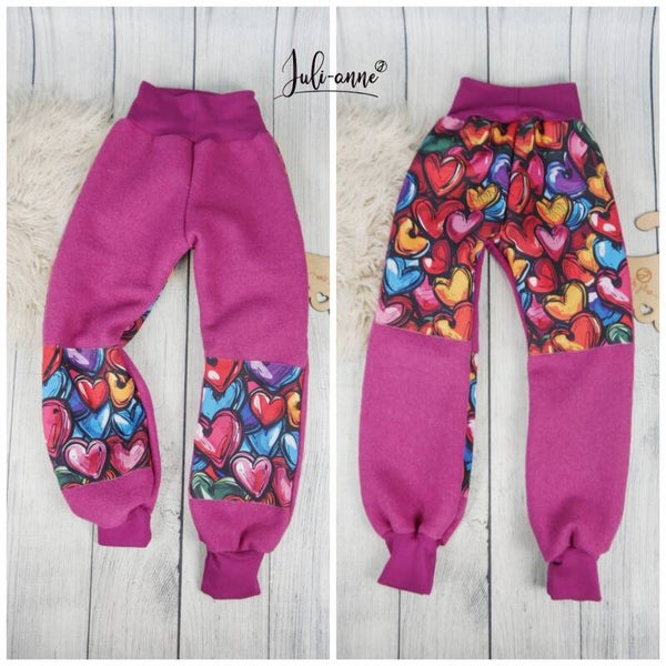Walk-Hose Pink mit Softshell Verstärkung