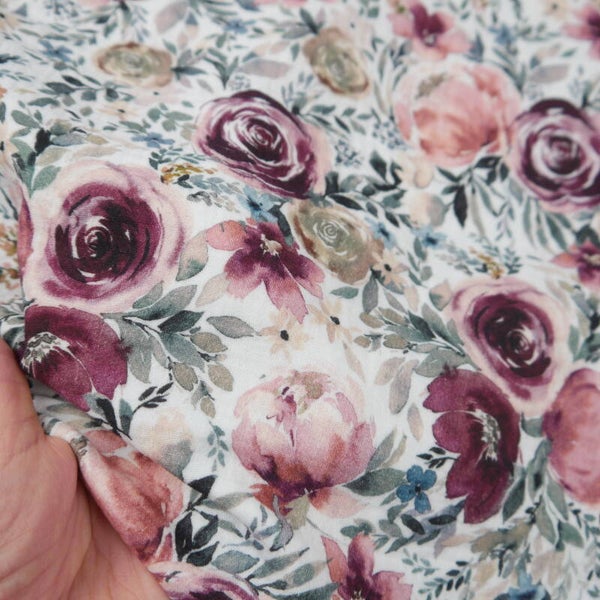Musselin Double Gauze - Flowers