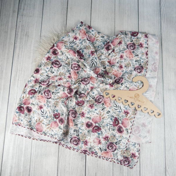 200x135cm Musselin Decke Leo Flowers