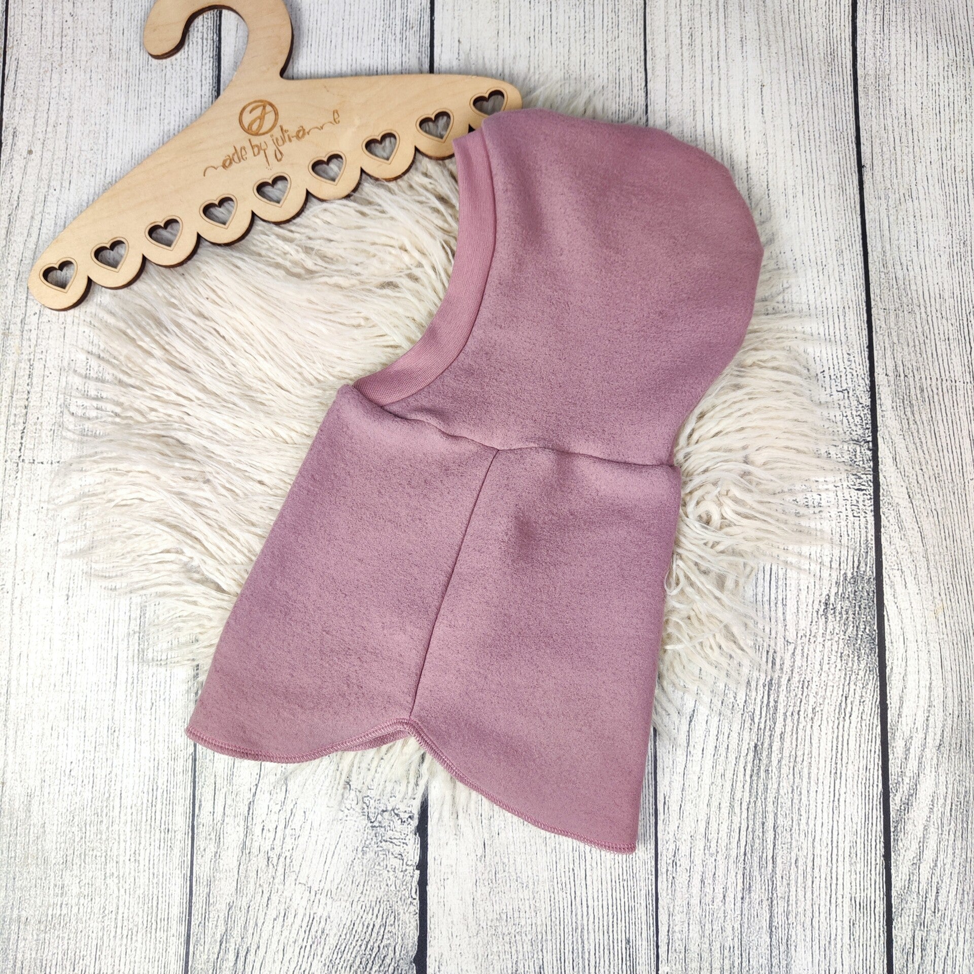 Schalmütze 100% Baumwollfleece