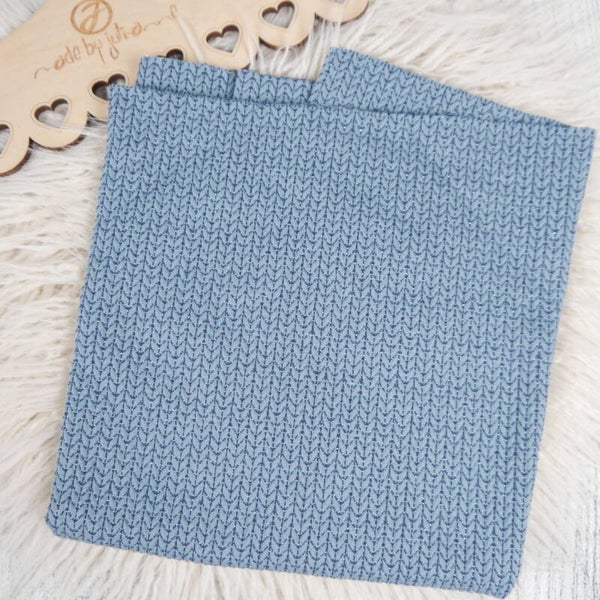 ABVERKAUF - STOFF 259 0,5m/VB Hamburger Liebe Glitzer Big Knit