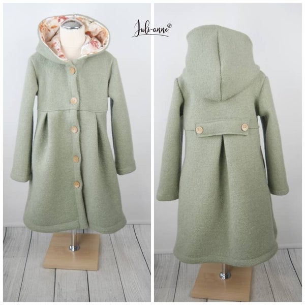 Jumi Mädchen Jacke / Mantel BIO Softwalk Nebelgrün
