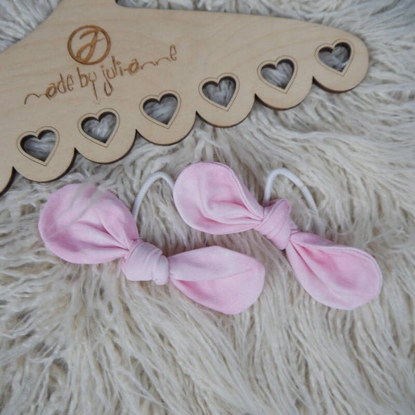 Schleifen Haargummi Mermaid Pastell rosa