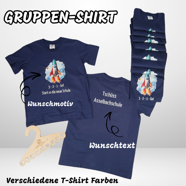 Individuelle GRUPPEN-SHIRT nach Wunsch