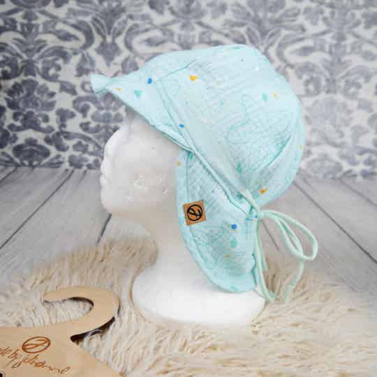 Sommermütze ONNI Musselin Seesterne