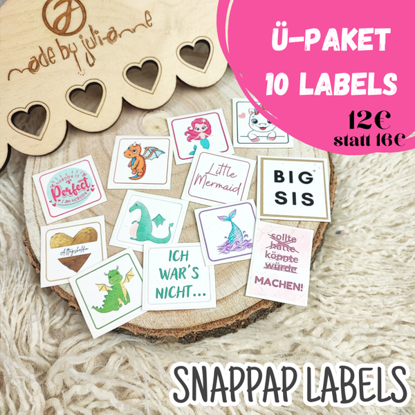 Ü-Paket 10 SnapPap - Labels