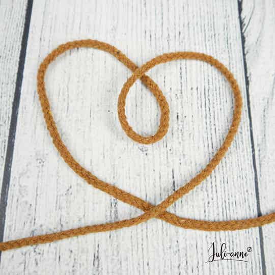 5mm Kordel Baumwolle - Braun