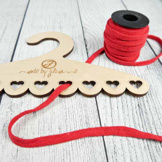 Hoodieband Baumwolle - Rot