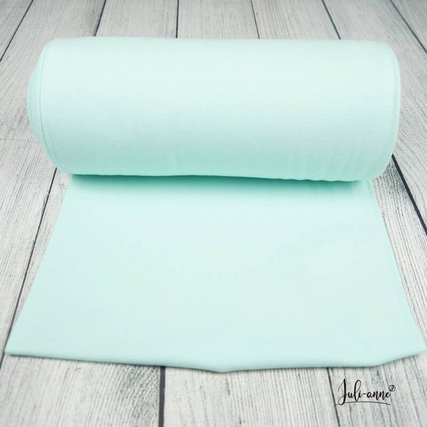 Feinripp Bündchen Mint - Schlauch 35cm