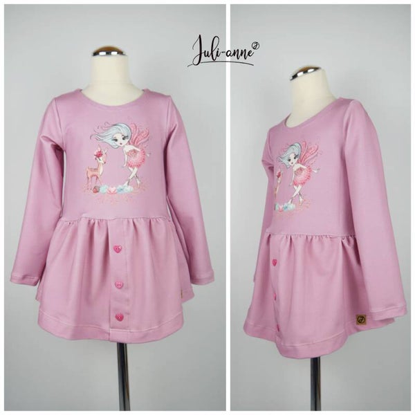 Long-Bluse / Kleid Ganzjahresliebling Waldfee & Reh