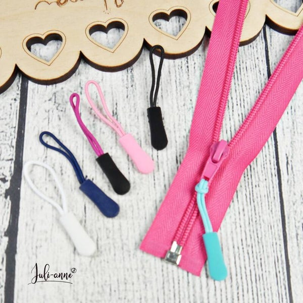 Zipper Anhänger 6er Set Gemischt