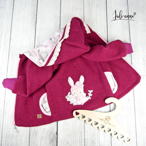 Walk Jacke Himbeer Pink mit *Wunschbügelbild