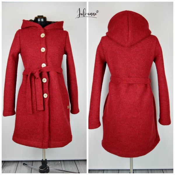 Jumi Mantel BIO Softwalk Dunkelrot