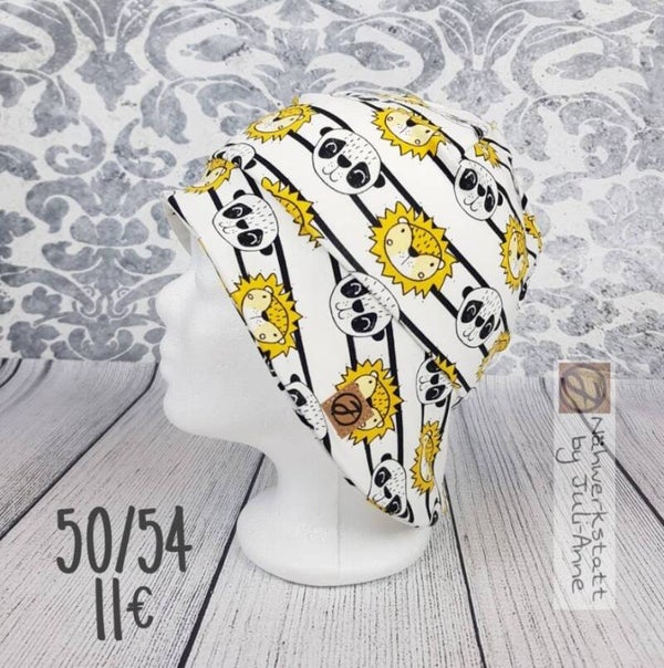 KU 50 - 54 Jersey Sonnenhut Löwe & Panda