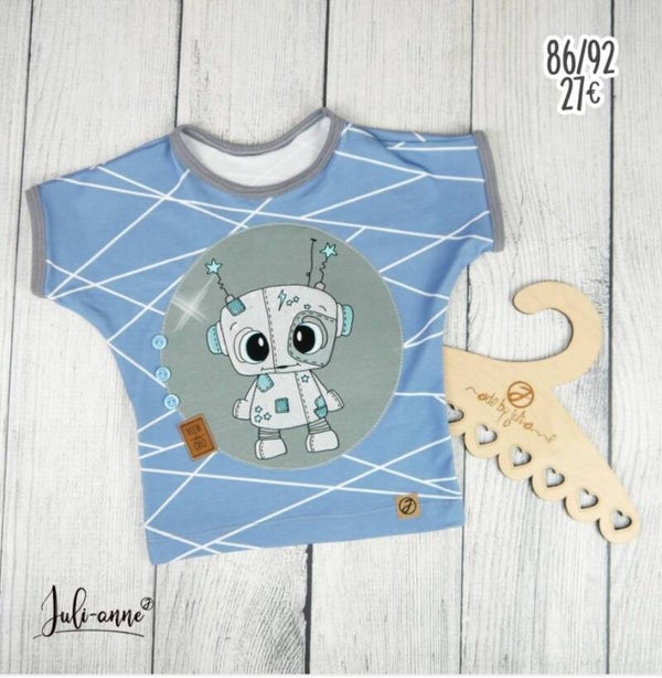 86 / 92 Shirt Simply Summer kleiner Roboter