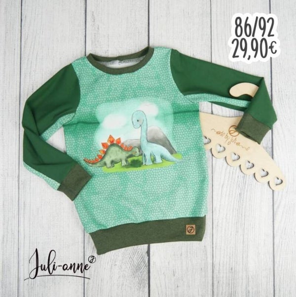 86 / 92 Pullover Max Dino Grün