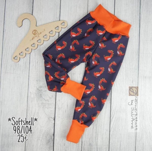 98 / 104 Matschhose Softshell Drachen