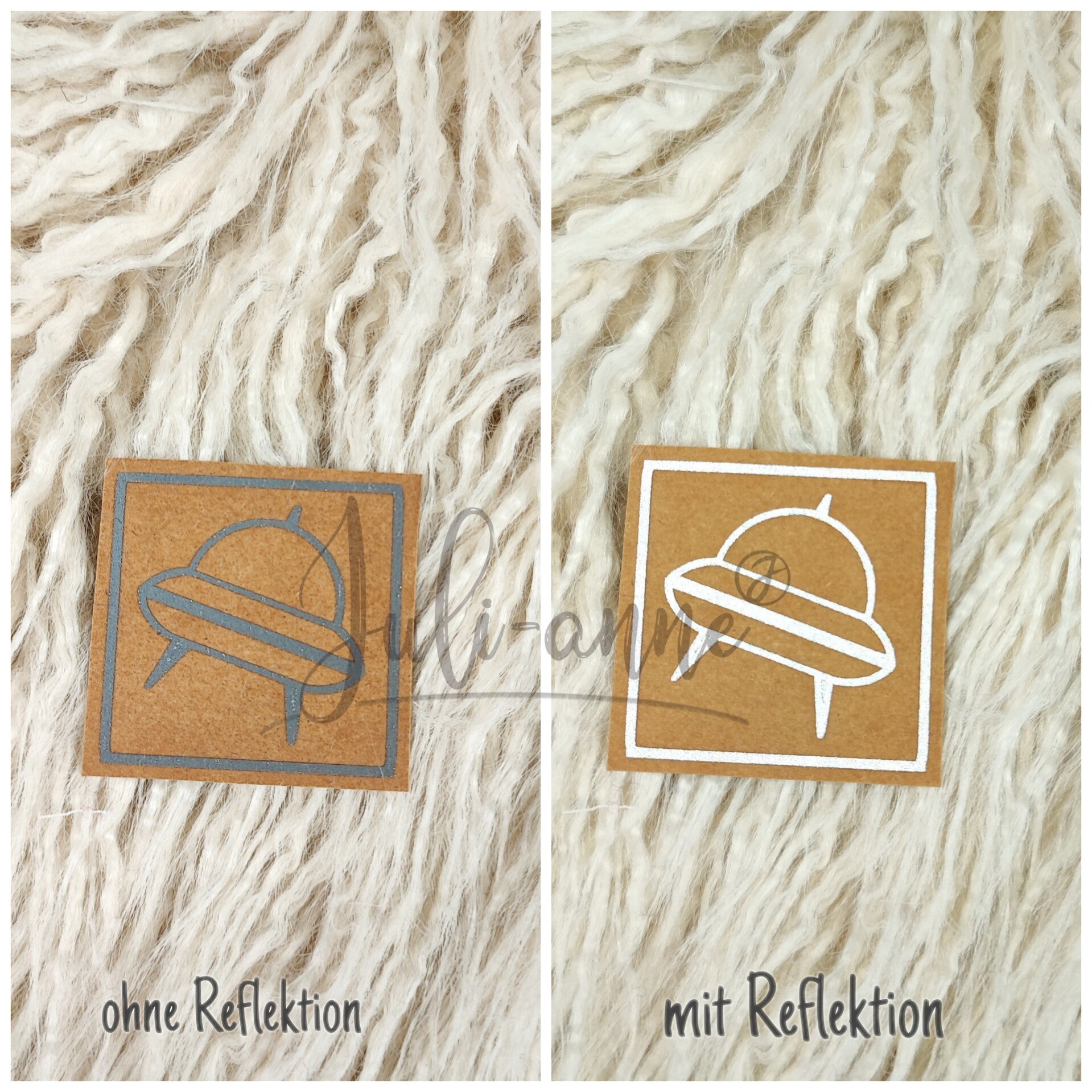 Reflektor Label - Raumschiff