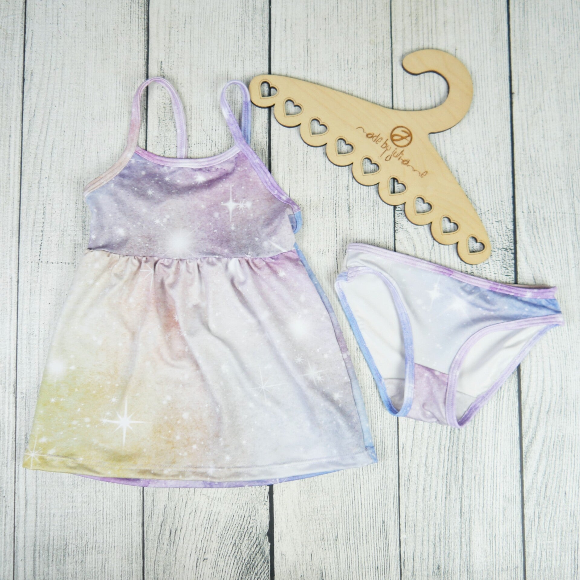 Tankini Sternenhimmel pastell