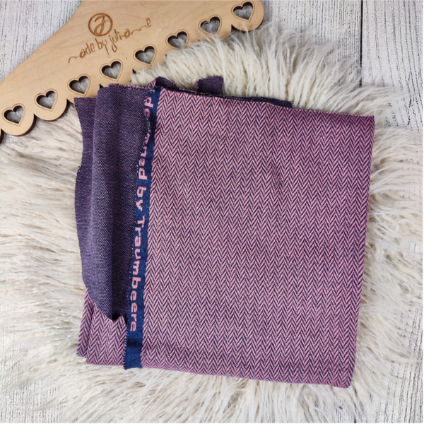 ABVERKAUF - STOFF 229 1,0mx0,50m Traumbeere Jacquard