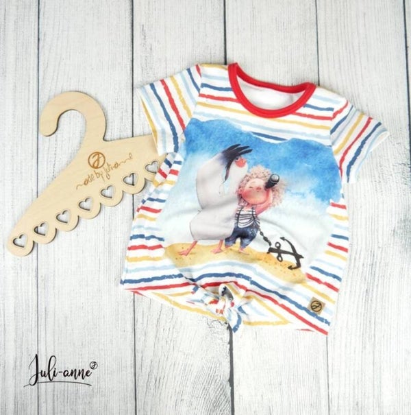 Knotenshirt  Kind mit Möwe