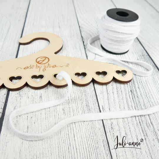 Hoodieband Baumwolle - Weiß