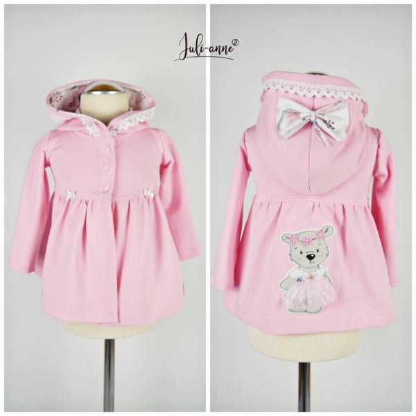 Jumi Mädchen Jacke Sommersweat Hellrosa / Teddy
