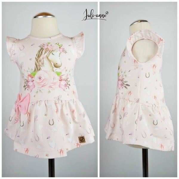 Long-Bluse / Kleid Ganzjahresliebling Pretty Pony Pferd Kopf