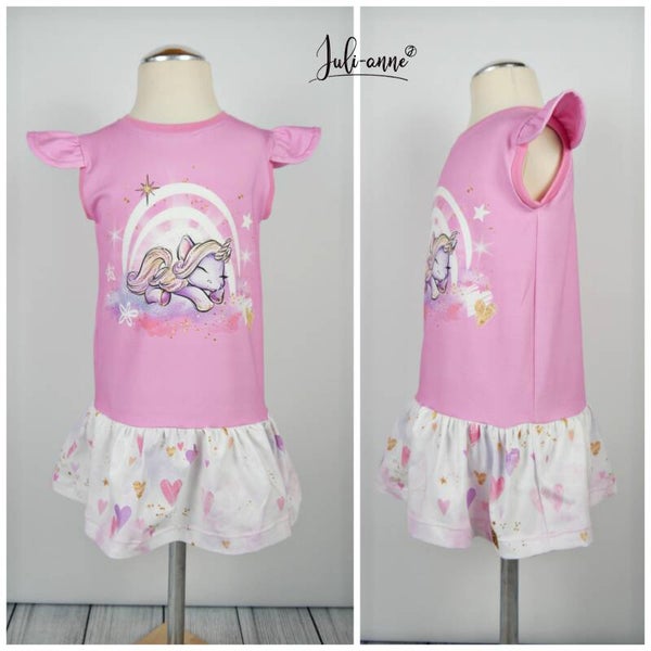 Tunika Lilli Unicorn Dreams - Regenbogen & Einhorn