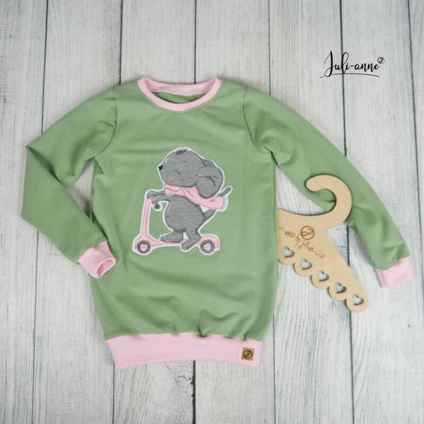 Pullover Max Softsweat Maus auf Roller