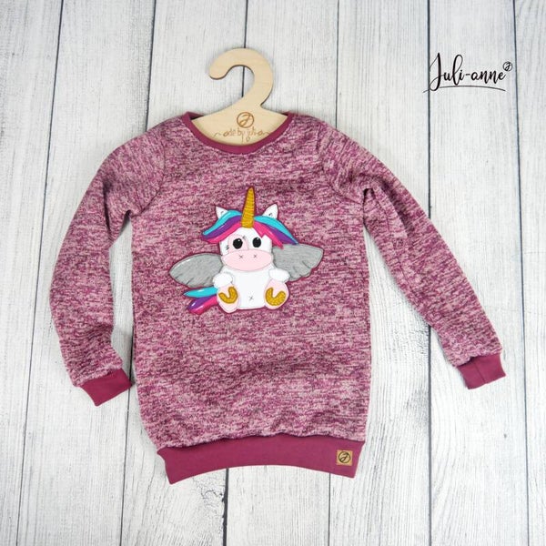 Pullover Max Strickfleece Einhorn