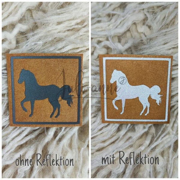 Reflektor Label - Pferd