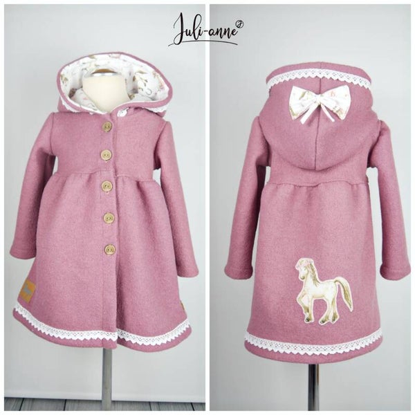 Jumi Mädchen Mantel Walk Altrosa - Pony Pferd