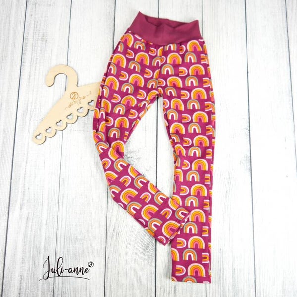 Taschen-Leggings Regenbogen Alpenfleece