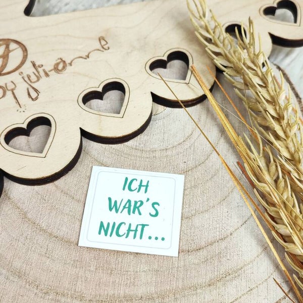 SnapPap Label - ICH WAR'S NICHT