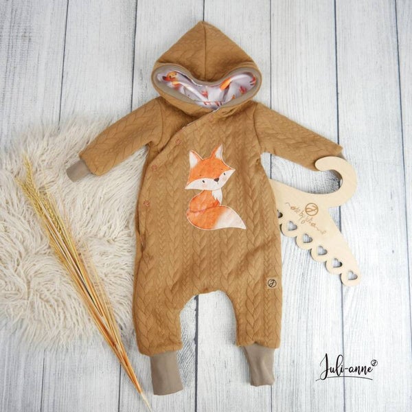 Overall / Anzug Zopfstrick Hellbraun - Fuchs