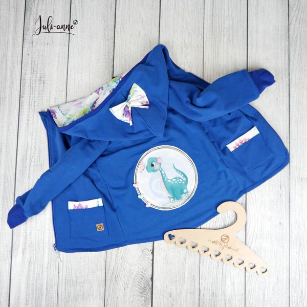 Sweatjacke Dino - Royalblau