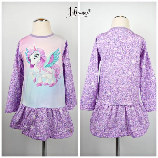 Tunika Lilli Pegasus Fake Glitzer Flieder